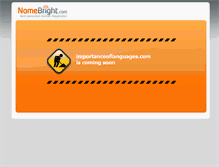 Tablet Screenshot of importanceoflanguages.com